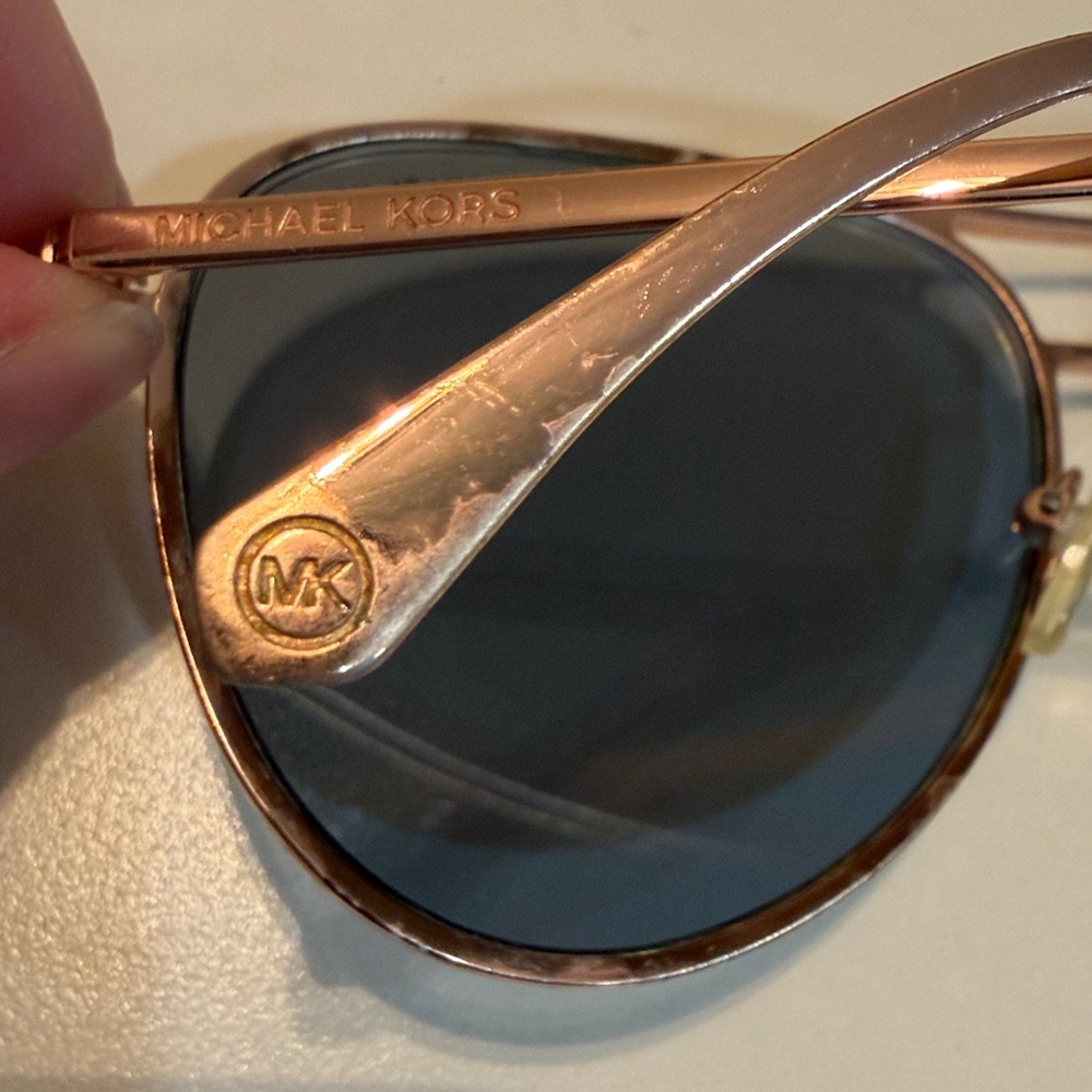 Michael Kors Kona Aviator Sunglasses (MK1089) - Rose Gold    designer lux luxury - Picture 6 of 7